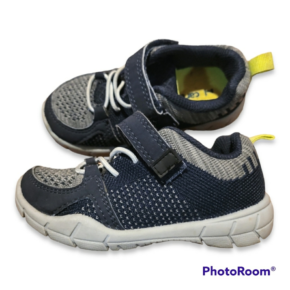 Carter's Kids Shoes Pacer Sneakers Blue Neon Yellow/green